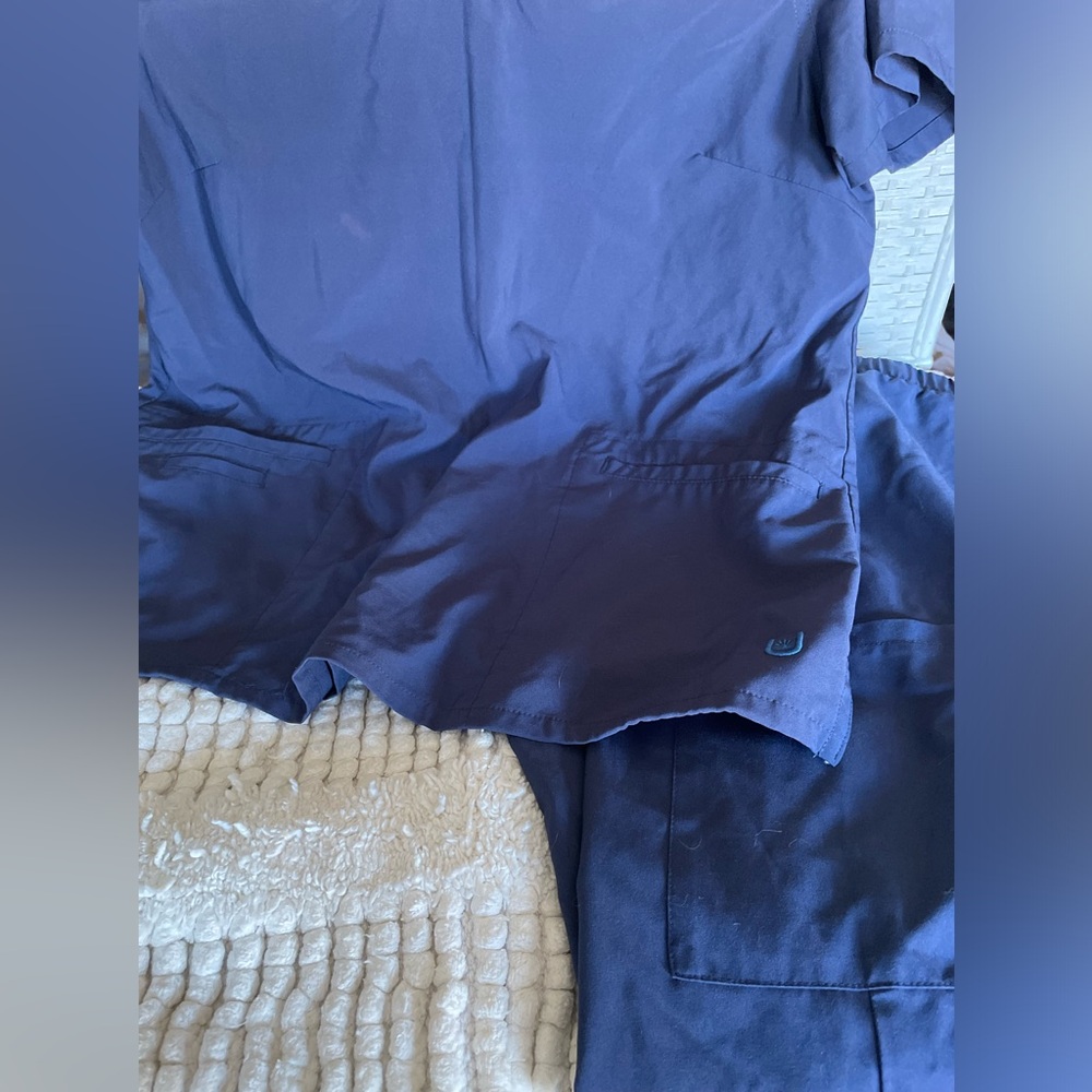 Navy Blue Scrub Set